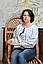 Вишиванка жіноча з довгим рукавом - реглан, авторська вишивка гладь, Онікс, колір - білий., фото 6