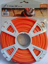 Косильна струна Stihl квадратна, Ø 2.4 мм x 83 м