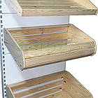 Хлібний кошик середній 343×596 мм, дерев'яний хлібний кошик на стелаж Рістел, фото 3