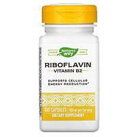 Рибофлавін Вітамін B2, 100 мг, 100 капс Nature's Way USA