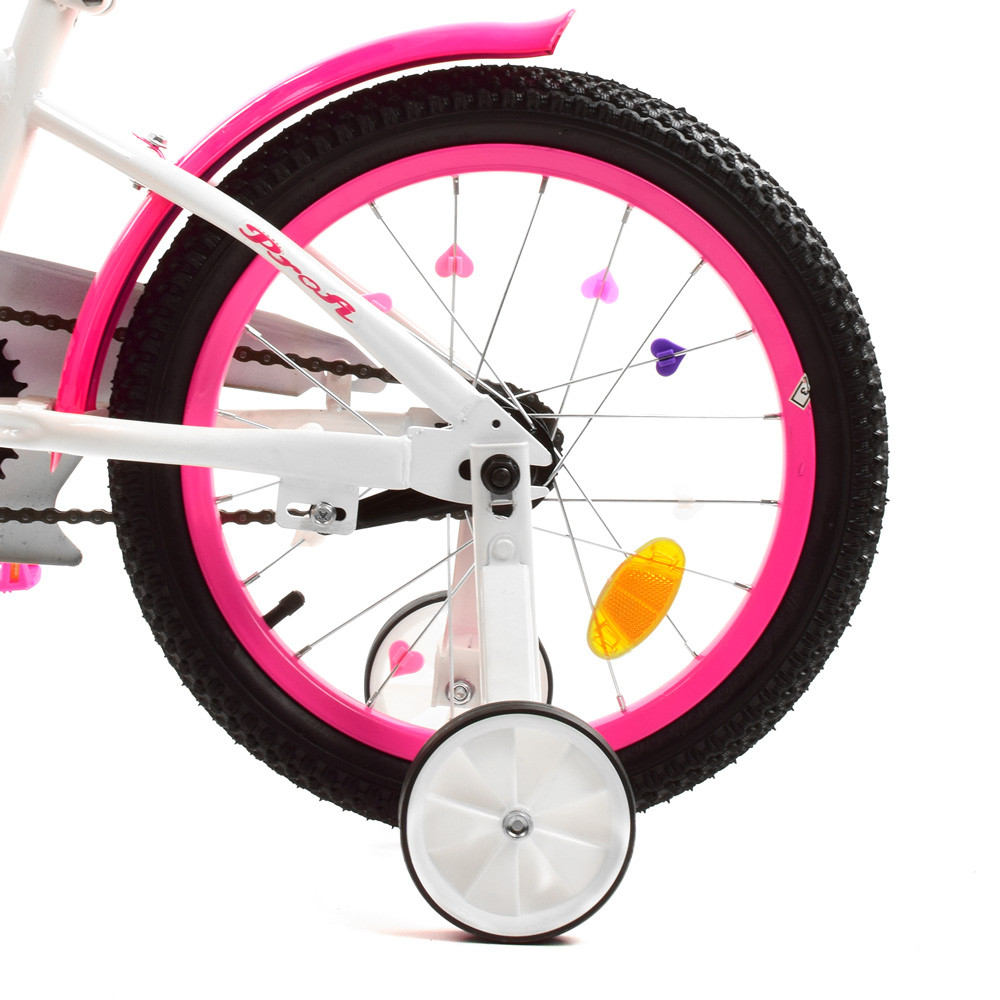 Велосипед детский 16 PROFI Unicorn Y16244-1 бело-малиновый - фото 4 - id-p1526081686