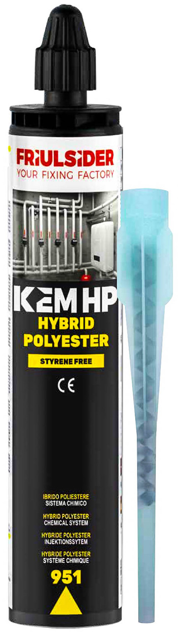 Хімічний анкер Поліестер Friulsider HYBRID KEM-951 300 мл, фото 1