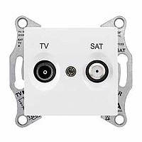 Розетка Schneider-Electric Sedna TV/SAT кінцева (1дб) біла ( SDN3401621)