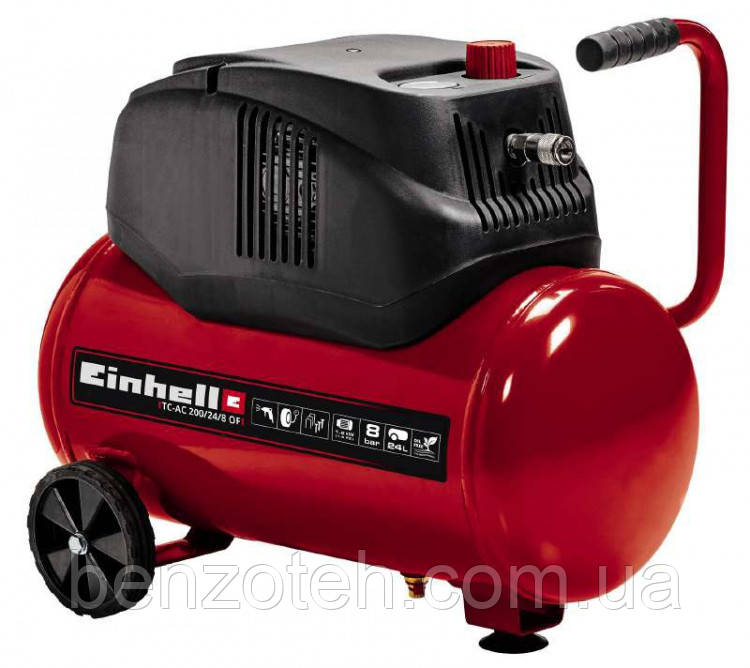 Компресор Einhell TC-AC 200/24/8 OF (безмасляний, 24 літри)