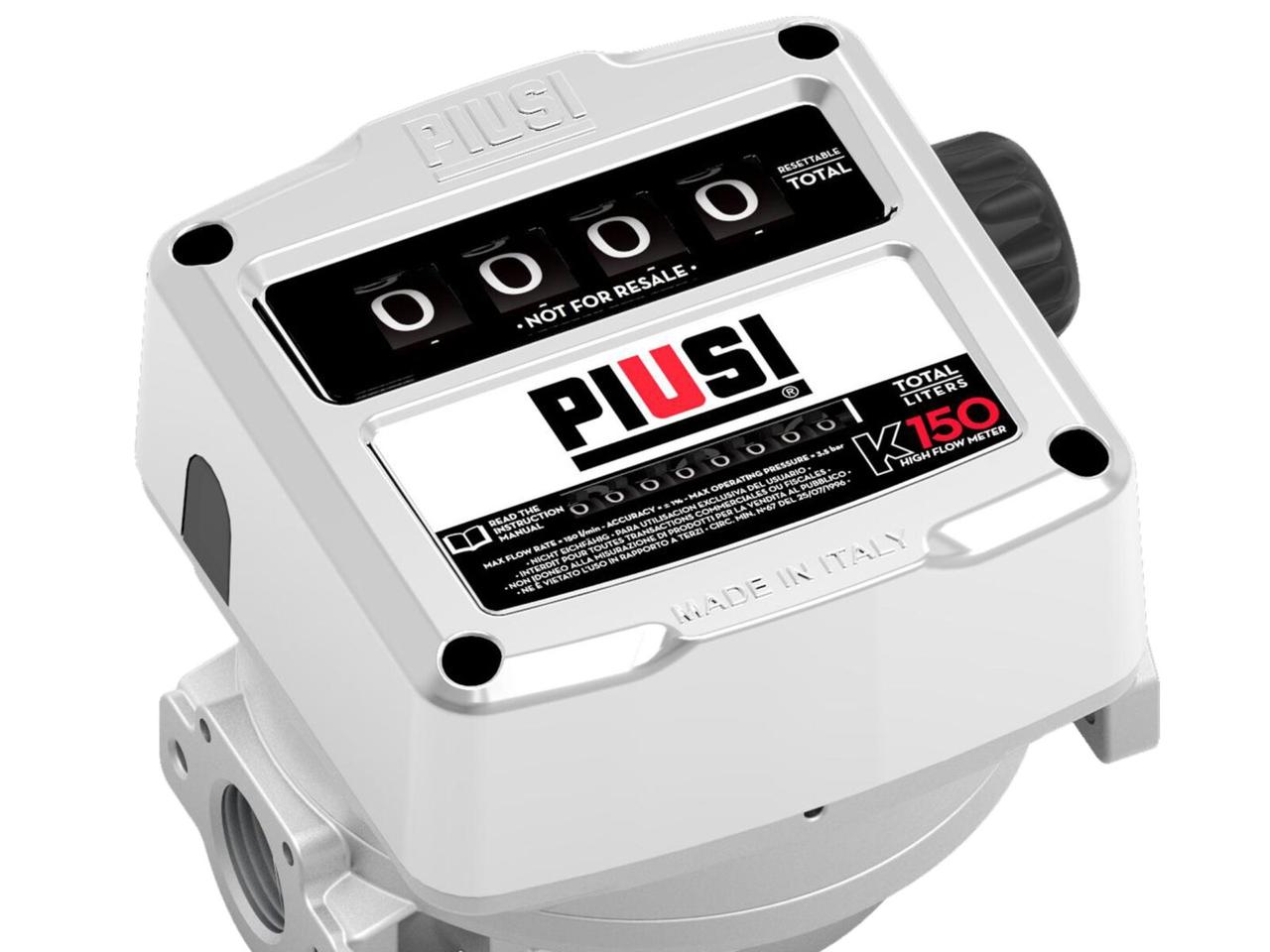 Механический счетчик для перекачки дизельного топлива К150 (25-150л/мин) F00554A00 PIUSI Италия