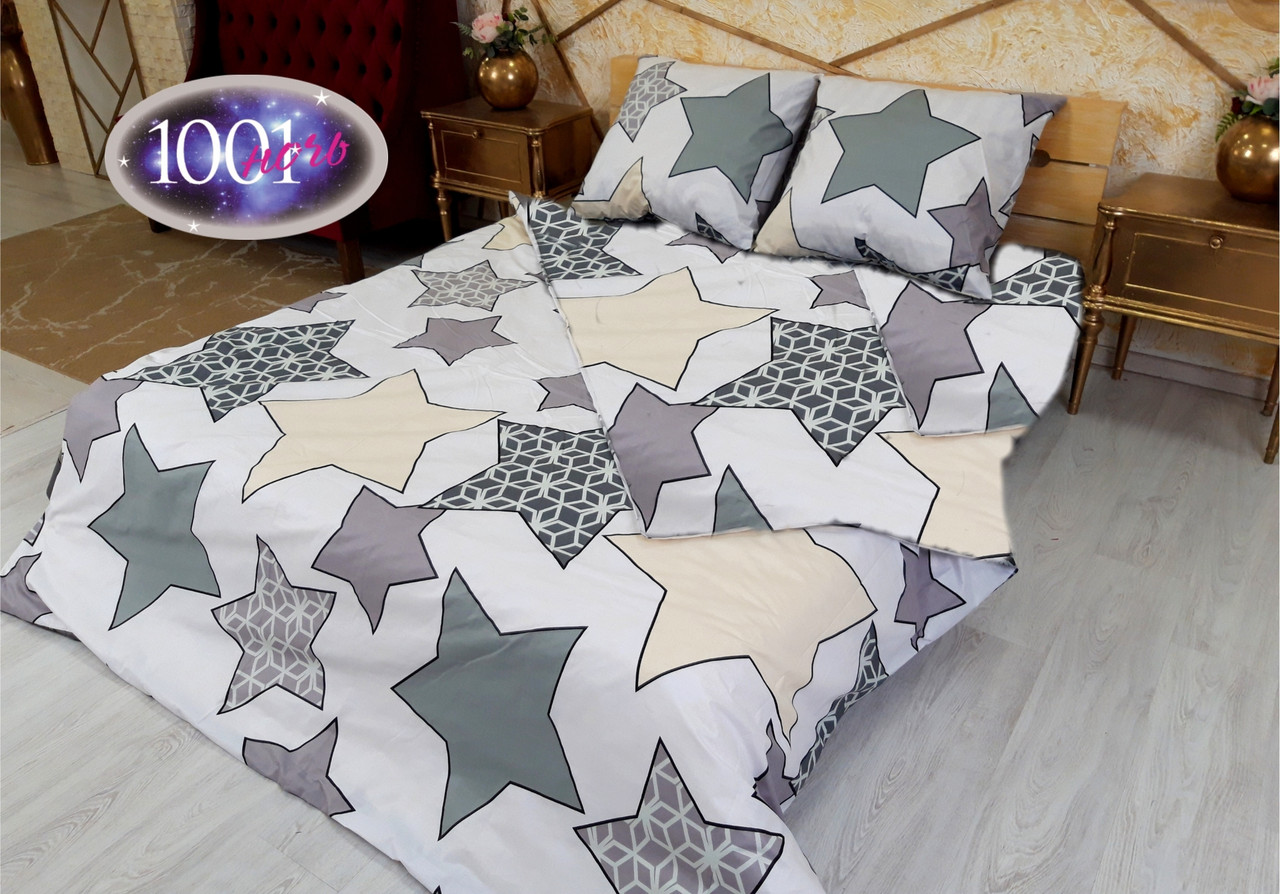 Комплект постільної білизни Бязь Голд Люкс №бл152 Полуторний 150х220, фото 1