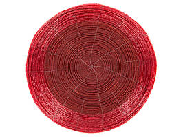 Плейсмат, серветка на стіл кругла з бісеру 36 см 877-026