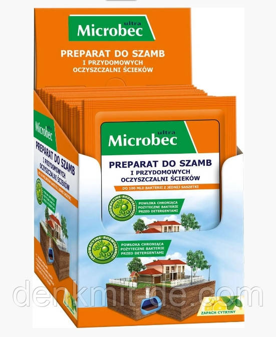 Засіб для вигрібних ям і септиків Microbec Ultra 25 г Польща