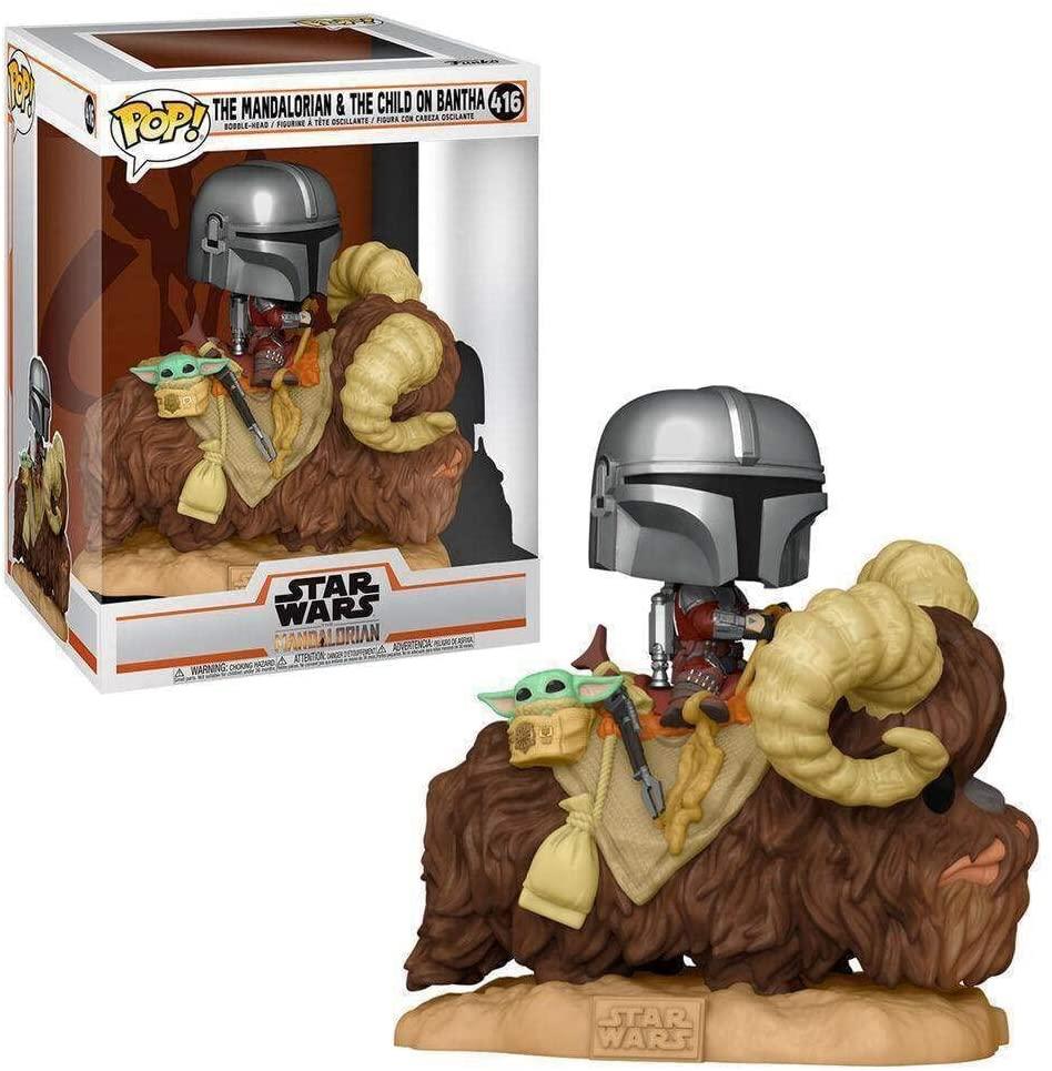 Фігурка Фанко Поп Мандалорець і малюк Йода Funko POP Pop! Deluxe: Mandalorian 416