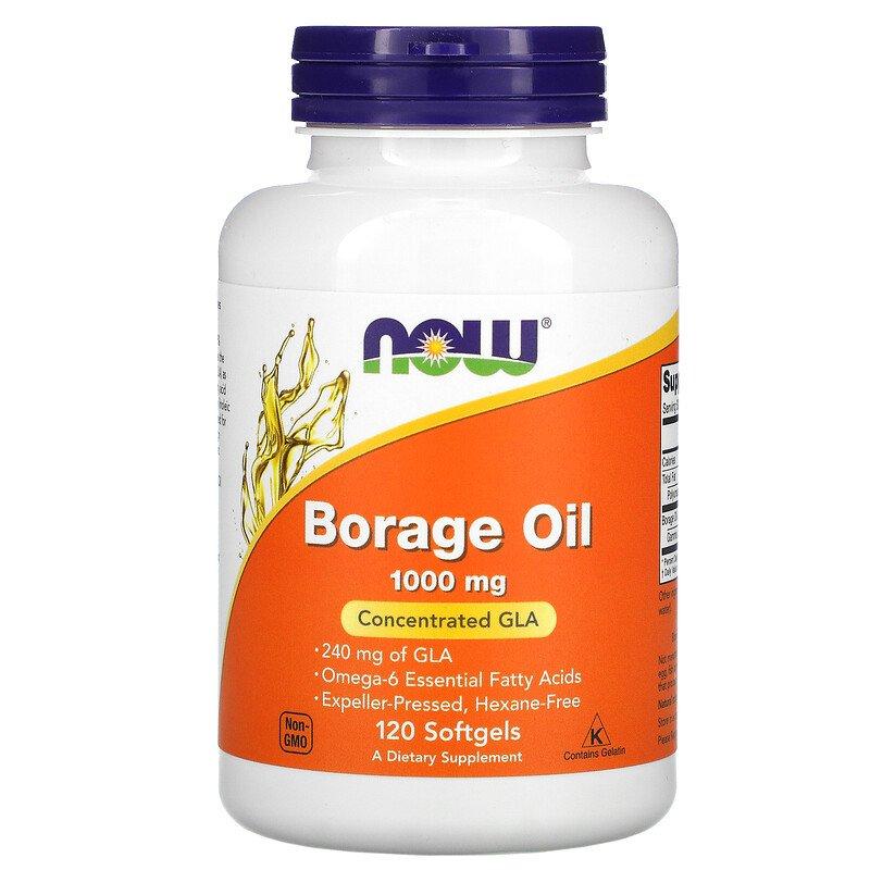 Borage Oil 1000 мг Now Foods 120 капсул