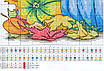 Набір для вишивання хрестиком за нанесеною на канву схемою "Pumpkin 3". AIDA 14CT printed 41*30 см, фото 3