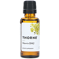 Вітамін D/K2, Thorne Research, 1 рідка унція (30 мл)