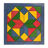 Детская мозаика "Геометрика" 172401 деревянная (Синий) (ROY/T-172401(Blue))