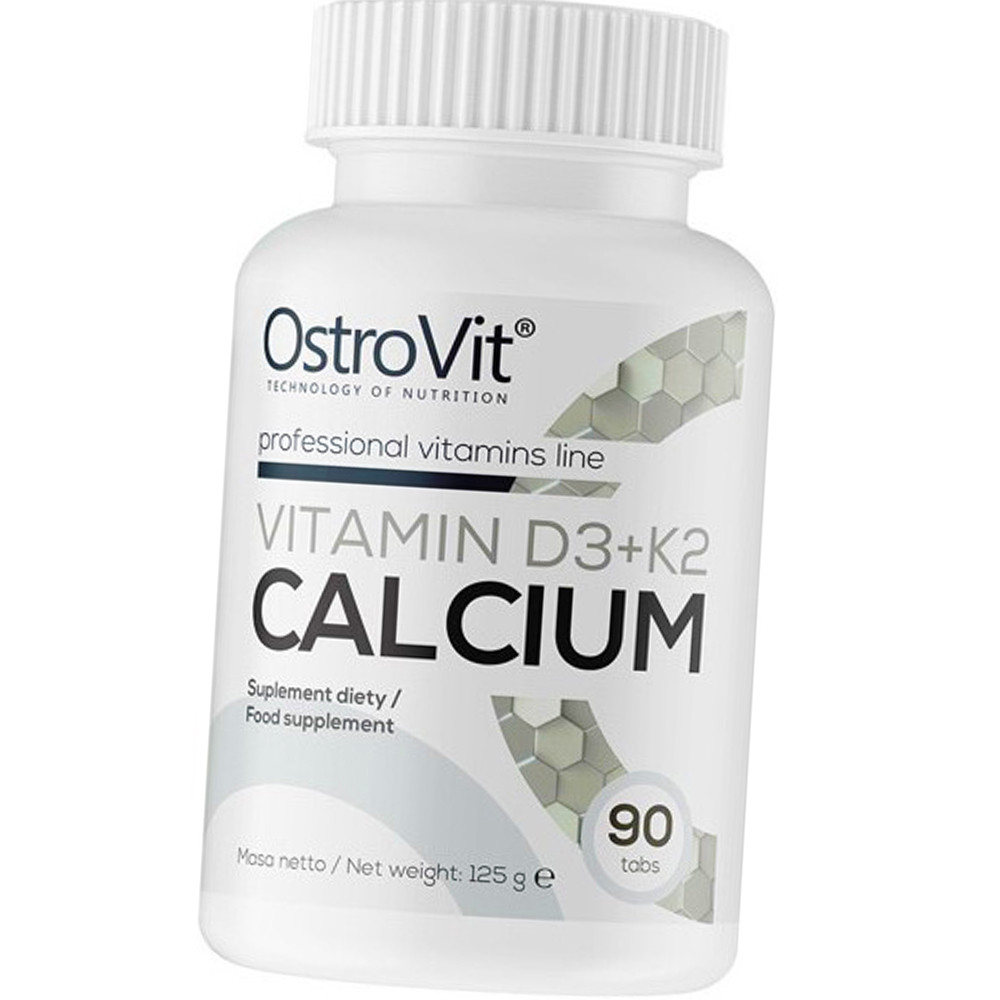 Купить Кальций Д3 К2 OstroVit Calcium Vitamin D3+K2 90 таб, цена 235.68 ...