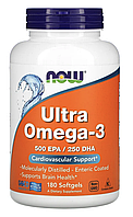 Now Foods,Ultra Omega-3, ультра омега-3, 180 капсул