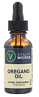 Vitality Works, Oregano Oil, Масло орегано, 30 мл (1 жидк. унция)