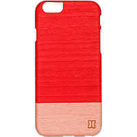 Чехол накладка Mannwood Case Wood Little for iPhone 6/6S, Peach/White (M1483W)