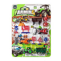 Детский игровой набор спецтехники "Ферма" 124 В с тракторами (ROY/T-124 В)