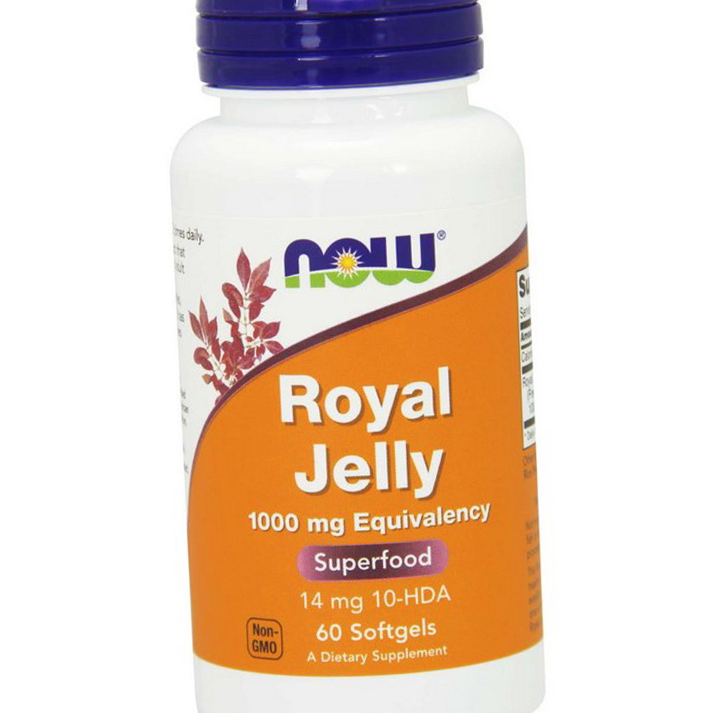 Маточне молочко NOW Foods Royal Jelly 1000 mg Eguivalency 60 гельових капсул