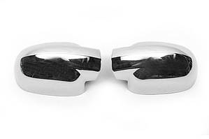 Renault Logan Хромовані вставки на дзеркала TMR Накладки на дзеркала Рено Логан 1