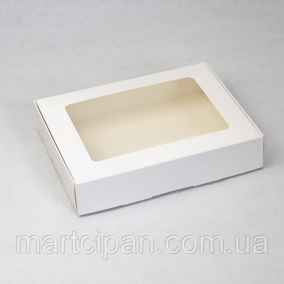 Коробка 192*148*40 з прозорим вікном Біла, фото 1