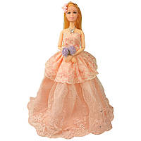Кукла в бальном платье YF1157G на шарнирах, 29 см (Бежевый) (ROY/T-YF1157G(Beige))