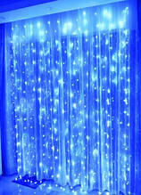 Світлодіодна гірлянда завісу "Штора" 2х2 м 160 LED Синя