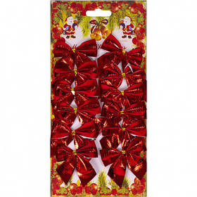 Бантики 5 см 12 шт/уп, червоні