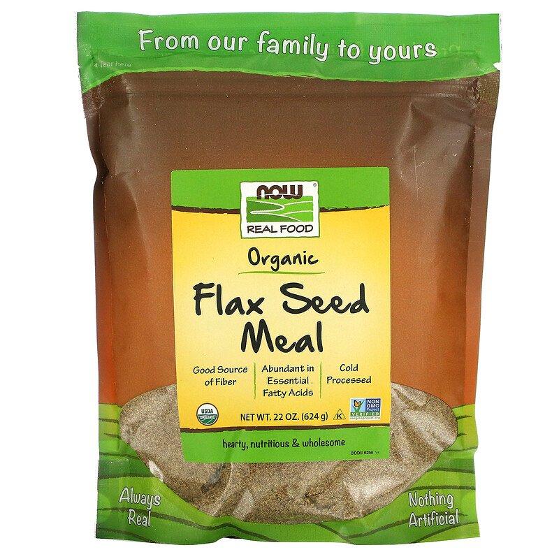 Борошно з насіння льону Organic Flax Seed Meal Now Foods 624 г