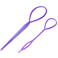 Петли для создания причесок Topsy Tail, набор из двух шт. фиолетовые