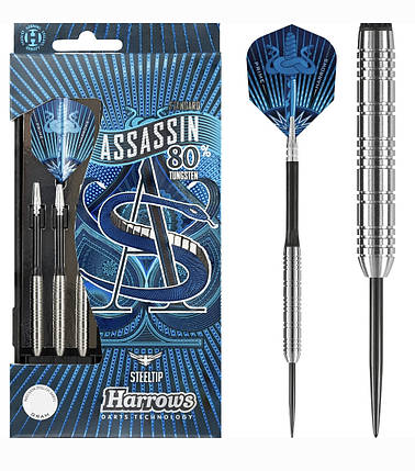 Професійні дротики дартс із вольфраму Assassin Harrows Англія, фото 1