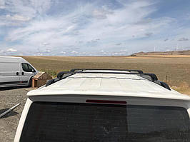 Volkswagen T5 Інтегровані рейлінги чорні (коротка база) TMR Рейлінгі Фольксваген Т5 рестайлінг