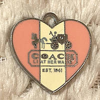 Підвіска з емаллю Серце Соаch (2*2 см)