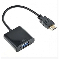 Конвертер відеосигнала HDMI to VGA + аудіо Чорний