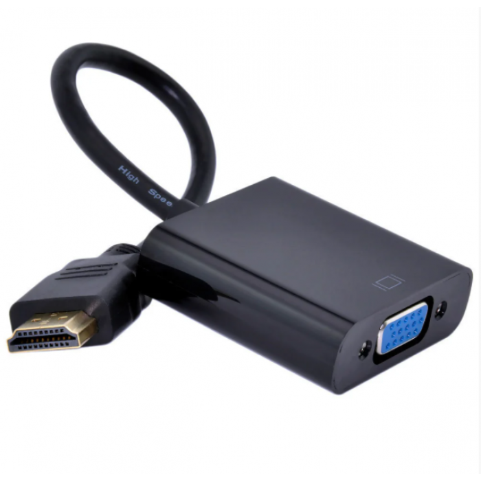 Конвертер видеосигнала HDMI to VGA + аудио Черный - фото 2 - id-p1526281777