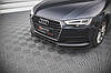 Сплітер Audi A4 B9 тюнінг елерон обвіс переднього бампера (V1), фото 4