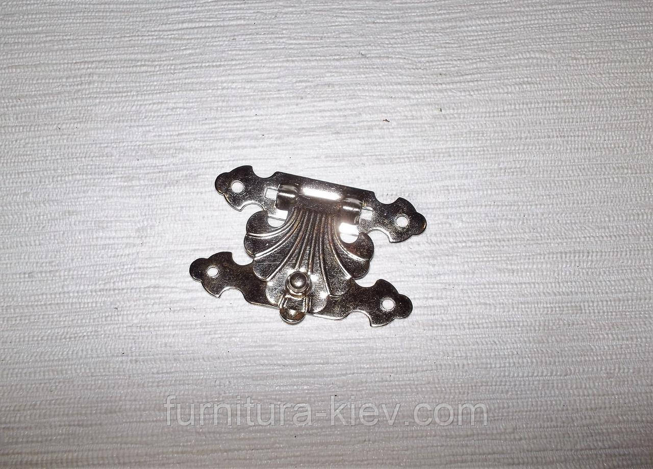 Засувка для скриньки 35х25 хром, фото 1