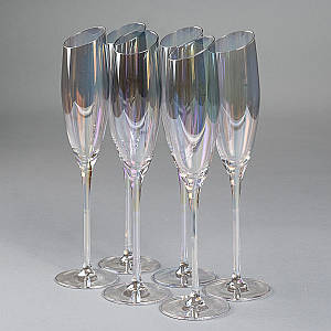 Набір келихів для шампанського "Перламутр" 6 шт 18434-013 VE