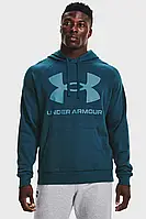 Мужское синее худи UA Rival Fleece Big Logo HD Under Armour , L, 1357093-413