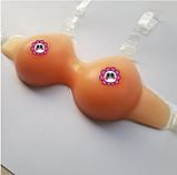 Силіконова накладна груди на бретелях, груди-ексопротез 0,8 кг. Силіконові накладні груди, фото 9