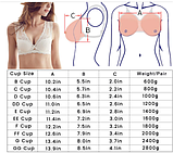 Силіконова накладна груди на бретелях, груди-ексопротез 0,8 кг. Силіконові накладні груди, фото 6