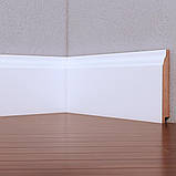 Плінтус МДФ Білий англійський розміри 2070x110x16мм, фото 2