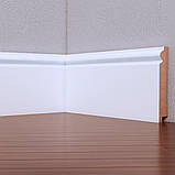 Плінтус МДФ Білий французький розміри 2070x110x16мм, фото 2