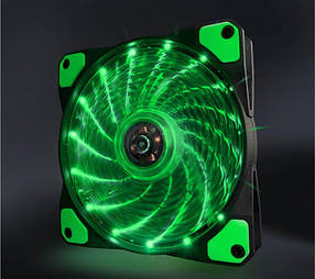 Вентилятор Frime Iris LED Fan 15LED Green (FLF-HB120G15) (D)