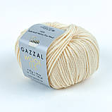 Gazzal WOOL 115 (Вул 115) № 3308 персик (Пряжа мериносова, нитки для в'язання), фото 3