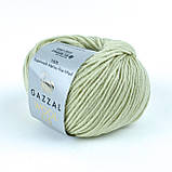 Gazzal WOOL 115 (Вул 115) № 3302 світло-бежевий (Пряжа мериносова, нитки для в'язання), фото 3