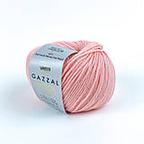 Gazzal WOOL 115 (Вул 115) № 3321 лососевий (Пряжа мериносова, нитки для в'язання), фото 3