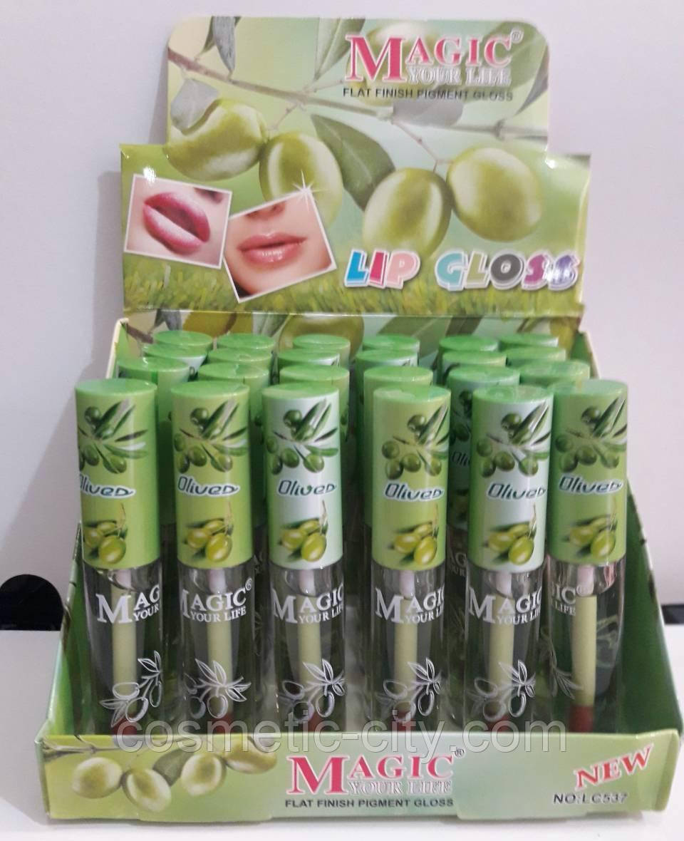 Блиск для губ Magic Your Life з оливками, що проявляється (LC537), фото 1