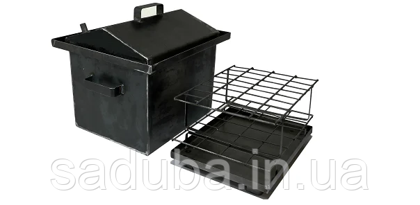 Коптильня 520*300*335 з гідрозакривом 2 мм, 14 кг