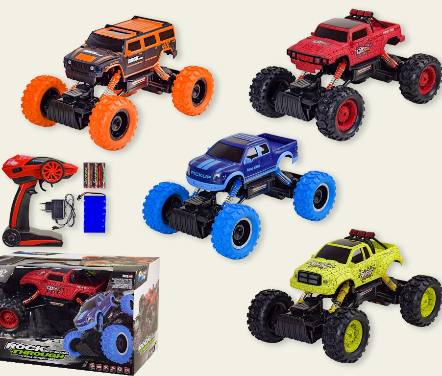 Машина велика яскравий джип на радіокеруванні 4 види HB-PY1401/2/3/4, фото 1